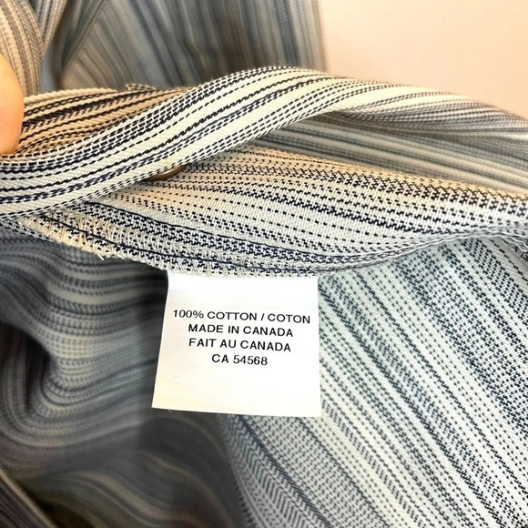 NWOT Raised by Wolves Renfrew Work Jacket in Blue/White Hickory Stripe Size M - Picture 14 of 15